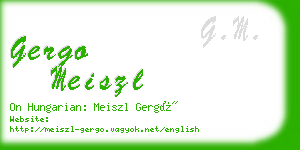 gergo meiszl business card